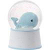 Precious Moments Mightier Than The Waves Brahms' Lullaby Whale Musical Resin/Glass Snow Globe, Blue view 4