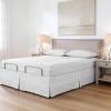Bed Makers Never Lift Your Mattress Bed Skirt for Adjustable Beds, Split Corners, 15 Inch Drop Length, Queen, White view 1