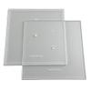 CAKESAFE 8.5 Inch Square Acrylic Disk Set 2-8.5 Clear Acrylic Buttercream Disks Perfect Tool to Smooth the Frosting on Your Cakes, Disk Size and Perimeter Border Engraved on all Disks view 1