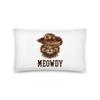 Meowdy All-Over Print Basic Pillow | Funny Cat Pillow | Cowboy Cat | Texan Cat Gift | Southern Accent | Funny Texas Pillow | Howdy Pillow | Cat Lover Gift | Gift for Cat Mom | Cat Lover Pillow view 1