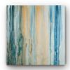 Renditions Gallery Canvas Wall Art for Home Teal & Orange Tiger Stripes Abstract Artwork Prints for Bedroom Kitchen Decorations - 40"x40" LT34 view 1