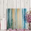 Renditions Gallery Canvas Wall Art for Home Teal & Orange Tiger Stripes Abstract Artwork Prints for Bedroom Kitchen Decorations - 40"x40" LT34 view 4