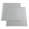 CAKESAFE 10.0 Inch Square Acrylic Disk Set  2-10.0 Clear  Food Grade Acrylic Buttercream Disks  Perfect Icing Tool to Smooth the Frosting on Your Cakes, Disk Size Engraved on Every Disk view 1