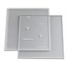 CAKESAFE 8.25 Inch Square Acrylic Disk Set 2-8.25 Clear Acrylic Buttercream Disks Perfect Tool to Smooth the Frosting on Your Cakes, Disk Size and Perimeter Border Engraved on all Disks view 1