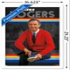 Trends International Mister Rogers - Retro Wall Poster, 14.725" x 22.375", White Framed Version view 3