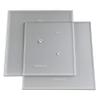 CAKESAFE 10.25 Inch Square Acrylic Disk Set  2-10.25 Clear  Acrylic Buttercream Disks  Perfect Tool to Smooth the Frosting on Your Cakes, Disk Size and Perimeter Border Engraved on all Disks view 1
