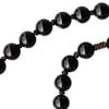 IHM Imports Sine Cera Black Onyx/Jujube Wood 5 Decade Catholic Rosary, Laser Engraved Crucifix/Double-sided Centerpiece, Smooth 8mm Beads view 4