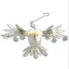 Pilgrim Imports Snowy Owl Bronze Nickel and Copper Hanging Ornament Garden Planter Handmade Gift Packaged view 1