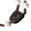 IHM Imports Sine Cera Howlite/Jujube Wood 5 Decade Catholic Rosary, Laser Engraved Crucifix/Double-sided Centerpiece, Smooth 6mm Beads view 3