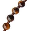 IHM Imports Sine Cera Tiger Eye/Jujube Wood 5 Decade Catholic Rosary, Laser Engraved Crucifix/Double-sided Centerpiece, Smooth 6mm Beads view 4