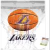 Trends International NBA Los Angeles Lakers - Drip Ball 20 Wall Poster, 14.725" x 22.375", Premium Poster & Mount Bundle view 1