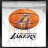 Trends International NBA Los Angeles Lakers - Drip Ball 20 Wall Poster, 22.375" x 34", Black Framed Version view 1