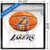 Trends International NBA Los Angeles Lakers - Drip Ball 20 Wall Poster, 22.375" x 34", Black Framed Version view 3