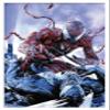 Trends International Marvel Comics - Carnage - Battle with Venom Wall Poster, 14.725" x 22.375", White Framed Version view 1