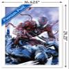 Trends International Marvel Comics - Carnage - Battle with Venom Wall Poster, 14.725" x 22.375", White Framed Version view 3