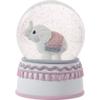 Precious Moments Resin/Glass Love You Tons Elephant Musical Snow Globe, Pink view 4