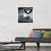 Trends International NFL Las Vegas Raiders  Helmet 20 Wall Poster, 14.725" x 22.375", White Framed Version view 2
