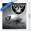 Trends International NFL Las Vegas Raiders  Helmet 20 Wall Poster, 14.725" x 22.375", White Framed Version view 3
