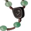 IHM Imports Sine Cera Green Jade/Jujube Wood 5 Decade Catholic Rosary, Laser Engraved Crucifix/Double-sided Centerpiece, Smooth 6mm Beads view 3