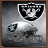 Trends International NFL Las Vegas Raiders  Helmet 20 Wall Poster, 14.725" x 22.375", Mahogany Framed Version view 1