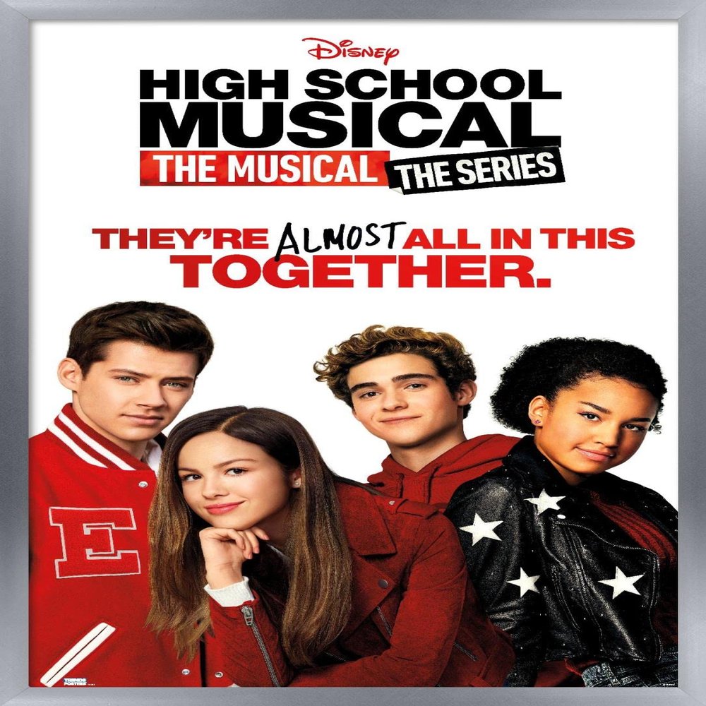 Trends International High School Musical: The Musical: The Series - Key Art Wall Poster, 14.725" x 22.375", Silver Framed Version