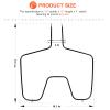 Bake Element WB44K5012 Heating Element Replacement RANGE BAKE ELEMENT wb44k5012 for GE Hot.point Kenmore Oven - Replaces 325883,340521,8029,WB44K5012E,Model #9119504190, 9114638812,and more view 4