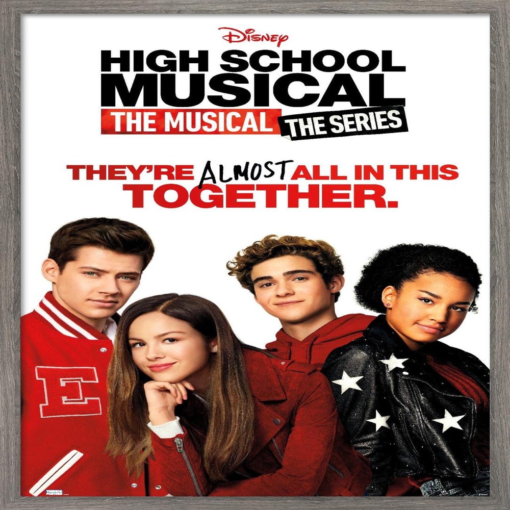Trends International High School Musical: The Musical: The Series - Key Art Wall Poster, 14.725" x 22.375", Barnwood Framed Version
