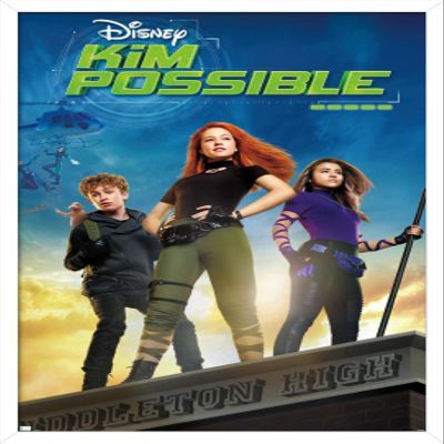 Trends International Disney Kim Possible - Key Art Wall Poster, 22.375" x 34", White Framed Version