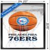 Trends International NBA Philadelphia 76ers - Drip Ball Wall Poster, 22.375" x 34", Black Framed Version view 3