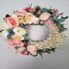 flowers and pearls wreath view 1