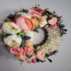 flowers and pearls wreath view 2