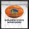 Trends International NBA Golden State Warriors - Drip Ball 20 Wall Poster, 22.375" x 34", Black Framed Version view 1