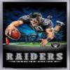Trends International NFL Las Vegas Raiders  End Zone 20 Wall Poster, 14.725" x 22.375", Silver Framed Version view 1
