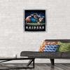 Trends International NFL Las Vegas Raiders  End Zone 20 Wall Poster, 14.725" x 22.375", Silver Framed Version view 2