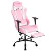 BestOffice Women's Pink Faux Leather PC Gaming Chair with Lumbar Support, Swivel and Adjustable Armrests view 1