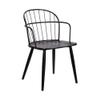 Armen Living Bradley Dining Accent Chair, Black view 1