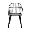 Armen Living Bradley Dining Accent Chair, Black view 4