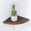 Corner Shelf, 16inch Oak Solid Wood Floating Shelf Display Shelf Round Edging Wall Mount Speaker Shelf Shelving Solution Bedroom Ktichen Bathroom view 1