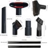 8 Pack Vacuum Attachments for Shop Vac Accessories 1 1/4" - 2 Vacuum Extension Wand, 1 1/4 inch (32 mm) & 1 3/8 inch (35 mm) Vacuum Hose Adapter, 1 1/4 inch Vacuum Cleaner Accessories Brush Kit view 2