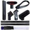 9 Pack Universal Vacuum Attachment Kit Wet Dry Vacuum Hose Adapter 1-1/4" Vacuum Cleaners Accessories with Horse Hair Brush Extension Wand Flexible Crevice Tool Adapter for Shop Vac Accessories view 1