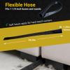 9 Pack Universal Vacuum Attachment Kit Wet Dry Vacuum Hose Adapter 1-1/4" Vacuum Cleaners Accessories with Horse Hair Brush Extension Wand Flexible Crevice Tool Adapter for Shop Vac Accessories view 3