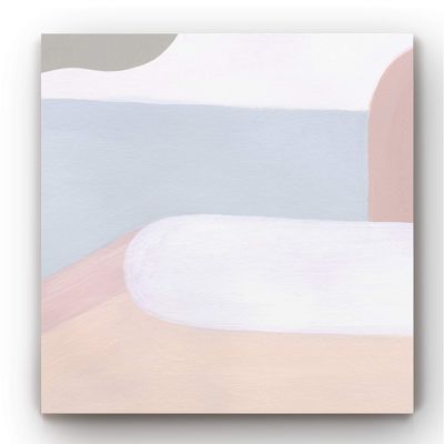 Renditions Gallery Canvas Art Home Decorations Modern Multicolor Pastel Abstract Wall Paintings for Living Room Home Kitchen Decor - 40"x40" LT34