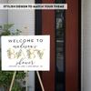 Andaz Press Personalized Large Canvas Greenery Baby Sign, 16 x 20 Inches, Gold, Guestbook Alternative, Custom Sign for Shower or Sprinkle view 3