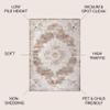 JONATHAN Y Alhambra Ornate Medallion Modern Brown/Cream Indoor Area Rug, 8x10, Vintage, Bohemian, Easy-Cleaning for Living Room, Bedroom, Kitchen, Pet Friendly, Non-Shedding (MDP400B-8) view 2