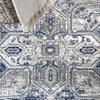 JONATHAN Y Modern Vintage Medallion Light Gray/Navy 6x6 Square Indoor Area Rug, Country, Floral, Easy-Cleaning for Living Room, Bedroom, Kitchen, Pet Friendly, Non-Shedding (MDP106B-6SQ) view 3