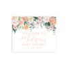 Andaz Press Personalized Large Canvas Baby Shower Welcome Sign, 16 x 20 Inches, Blush Pink Watercolor Floral Foliage, Guestbook Alternative, Custom Baby Shower Sign, Floral Baby Shower, Baby Sprinkle view 1