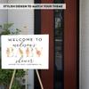 Andaz Press Personalized Large Canvas Baby Shower Welcome Sign, 16 x 20 Inches, Floral Baby, Guestbook Alternative, Custom Baby Shower Sign, for Floral Baby Shower, Baby Sprinkle view 3