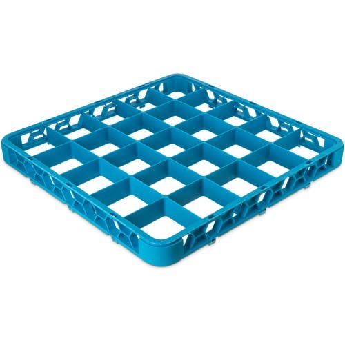 Carlisle RE25C04 OptiClean 25 Compartment Divided Glass Rack Extender 19.75" x 19.75" x 1.78", EA of 6/CS