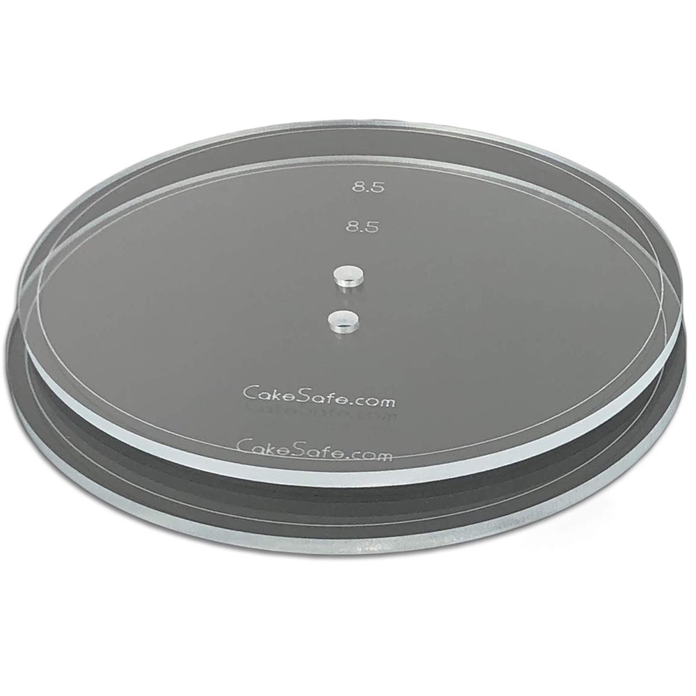 CAKESAFE 2-8.5 Clear Acrylic Disks Perfect Icing Tool to Smooth the Buttercream on Your Cakes