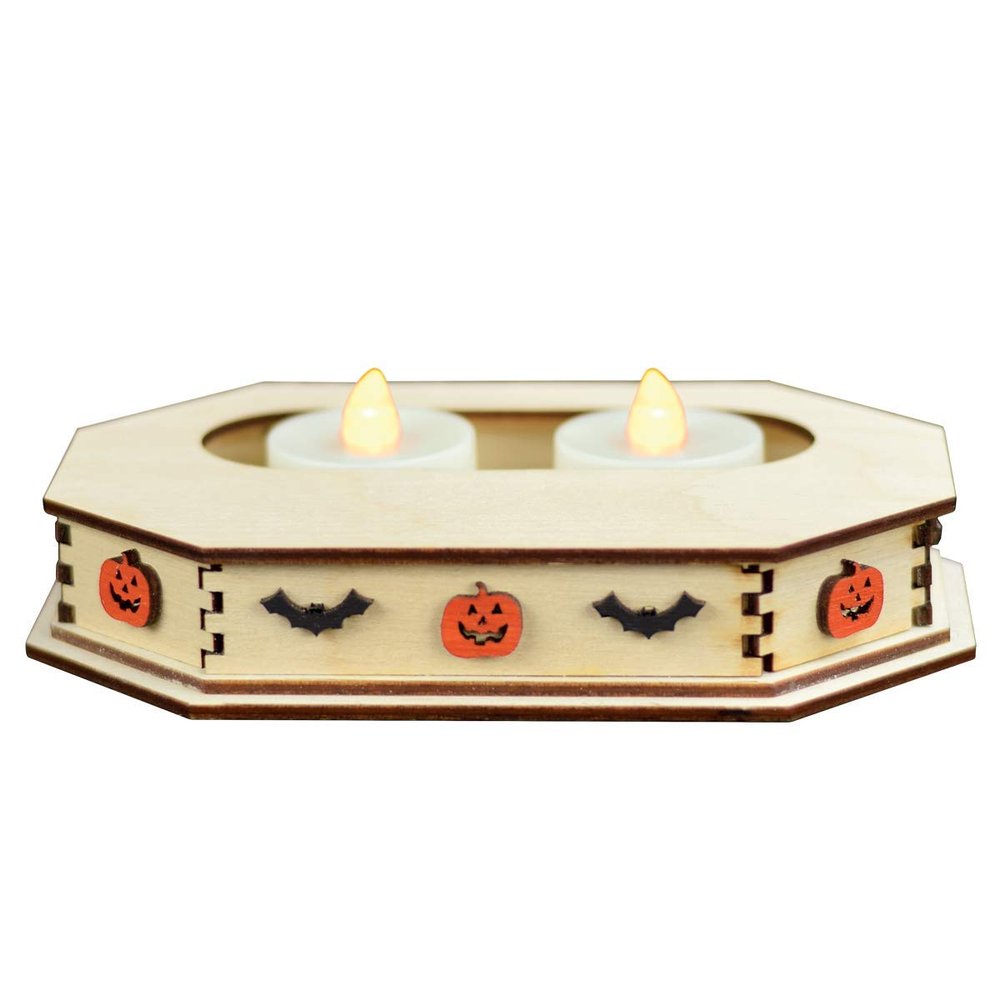 Ginger Cottages Tealight Display - Spooky (Lg) Ornaments for Christmas Tree